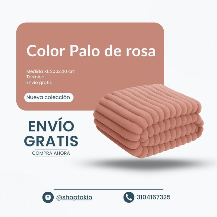 😇Cobija Piel de Ángel 3D alto relieve