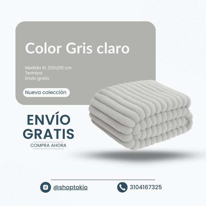 😇Cobija Piel de Ángel 3D alto relieve