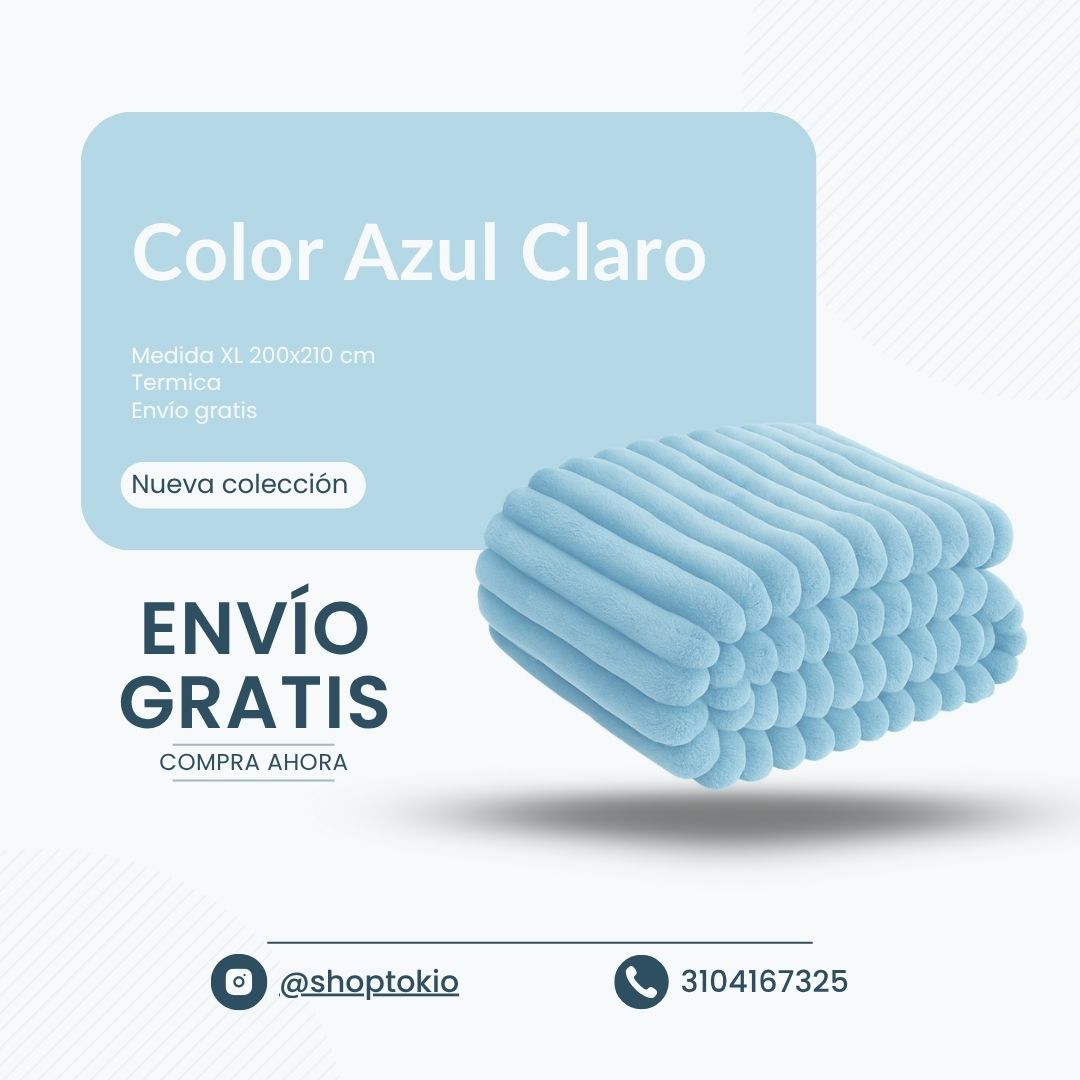 😇Cobija Piel de Ángel 3D alto relieve