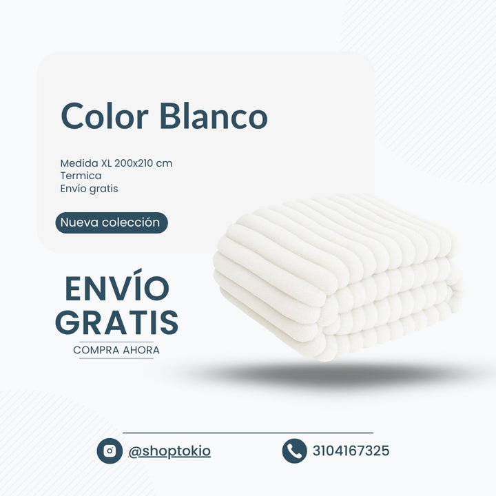 😇Cobija Piel de Ángel 3D alto relieve