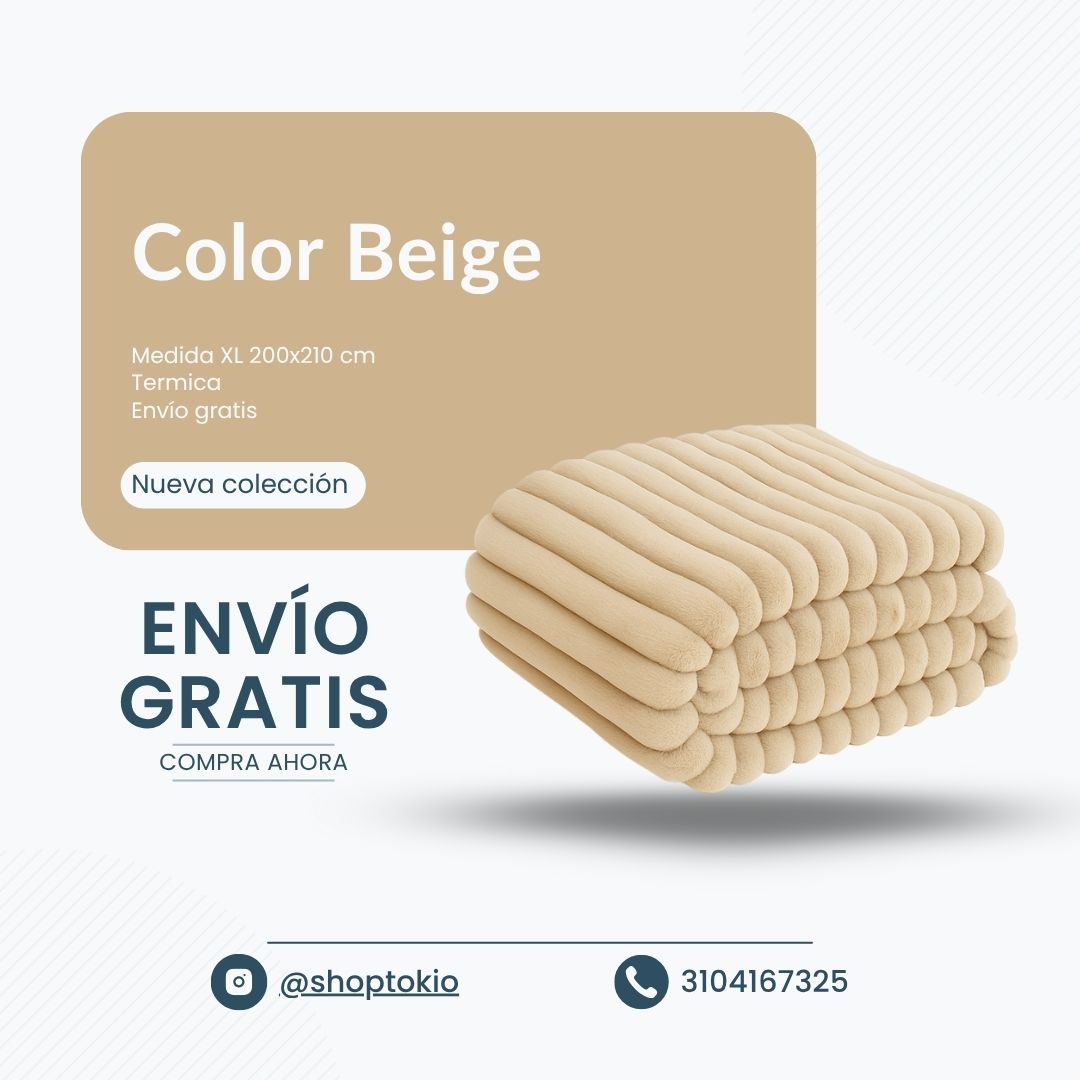 😇Cobija Piel de Ángel 3D alto relieve