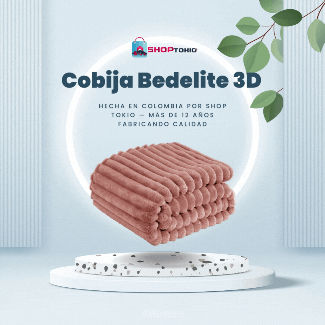 😇Cobija Piel de Ángel 3D alto relieve